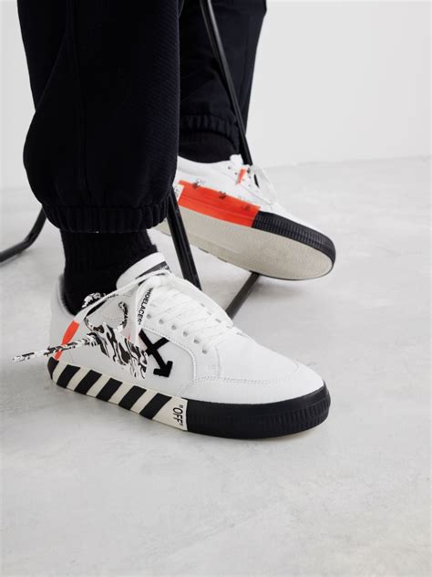 off white vulcanized sneakers sale.